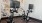 a couple of exercise bikes in a room