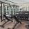a gym with exercise equipment